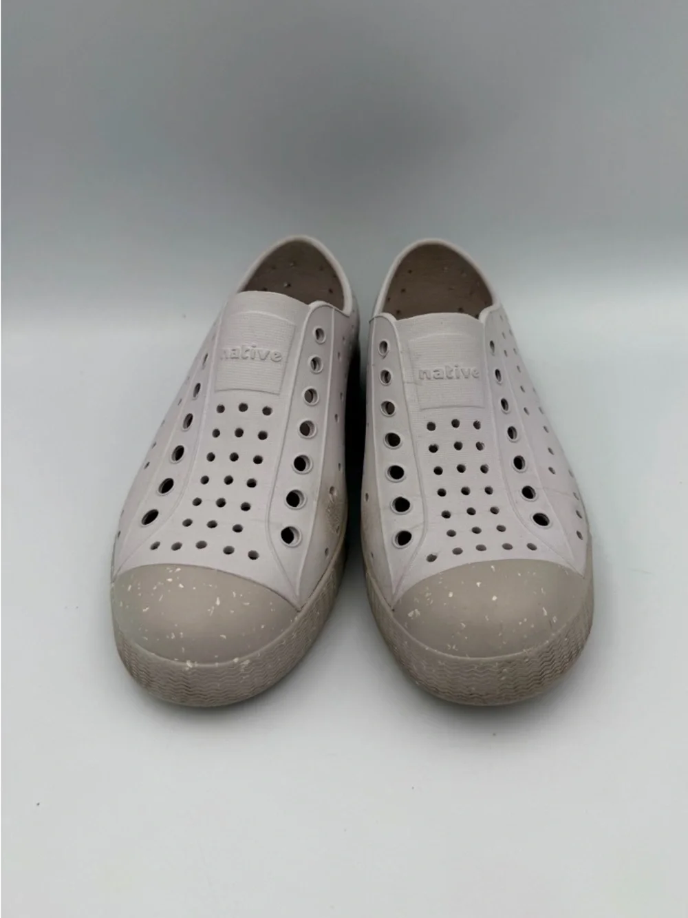 Native Slip-On Sneakers in Beige and Light Taupe